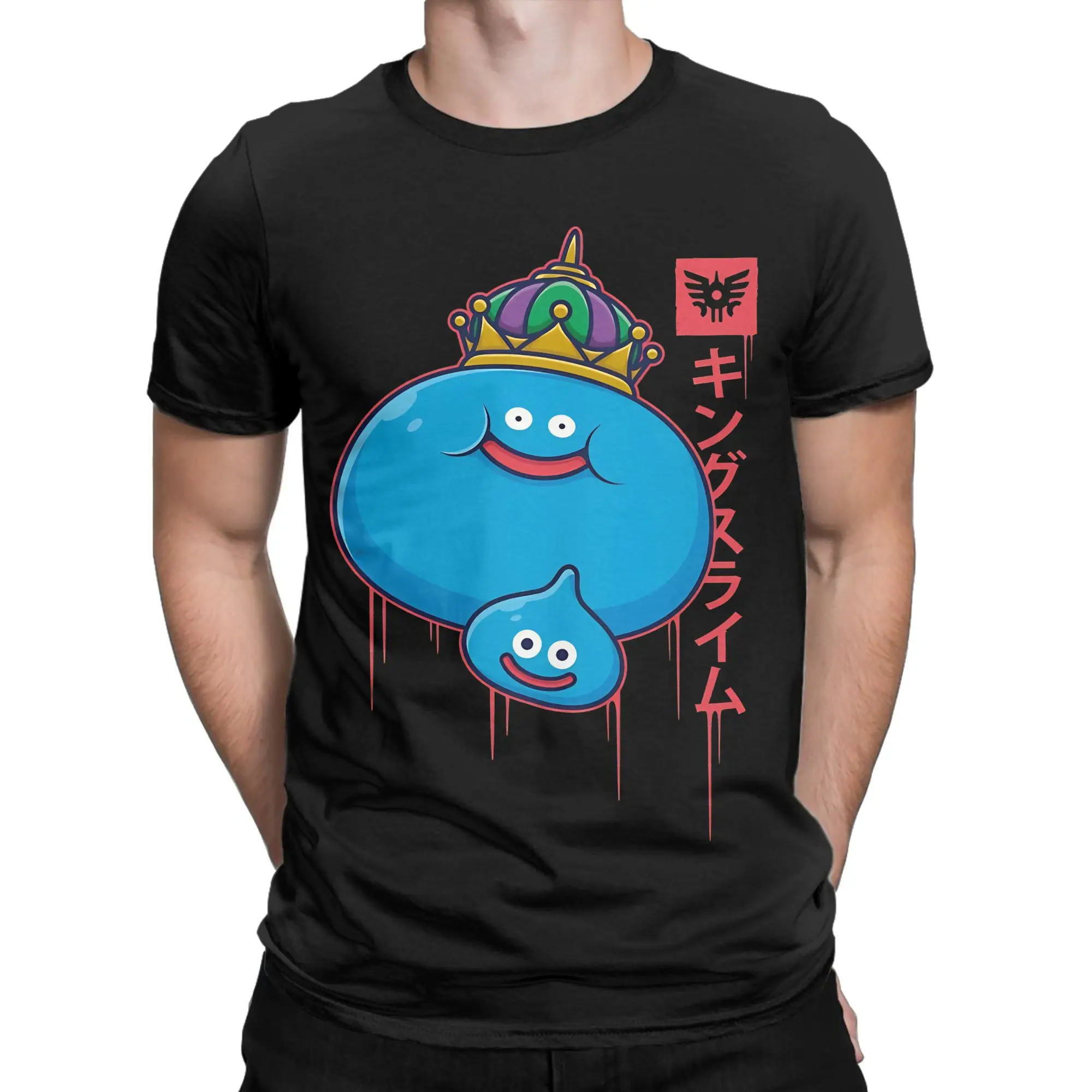 Fashion Dragon Quest slime T Shirt For Unisex  Cotton T-shirts Short Sleeve Clothes