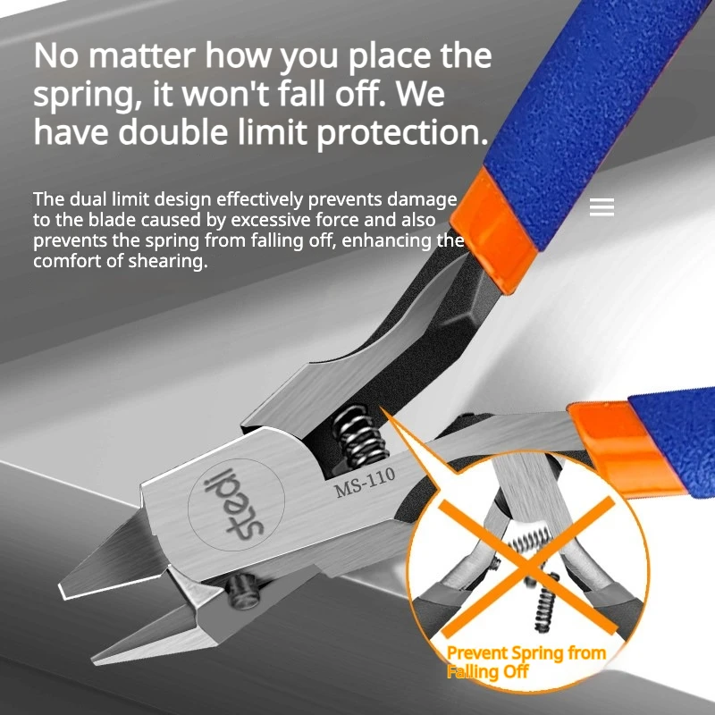 Stedi MS-110 Single Blade Model Nipper Advanced Version Double Safety Limit Sprue Cutter for Gundam Plastic Model Hobby Craft