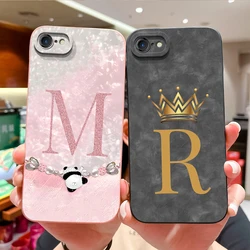 For iPhone 7 8 Plus iPhone SE Phone Case Cute Letters Back Cover For iPhone7 Plus iPhone8 Plus iPhoneSE Soft Liquid Housing Capa