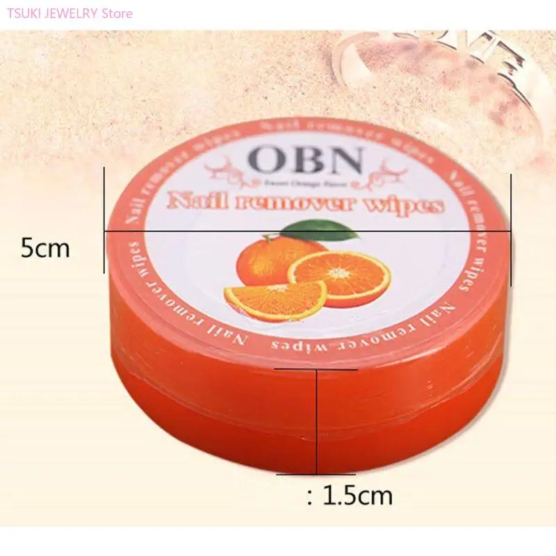 

62KE 5 подушечек для снятия лака с ногтей 5 ароматизированных чистящих салфеток с фруктовыми ароматами