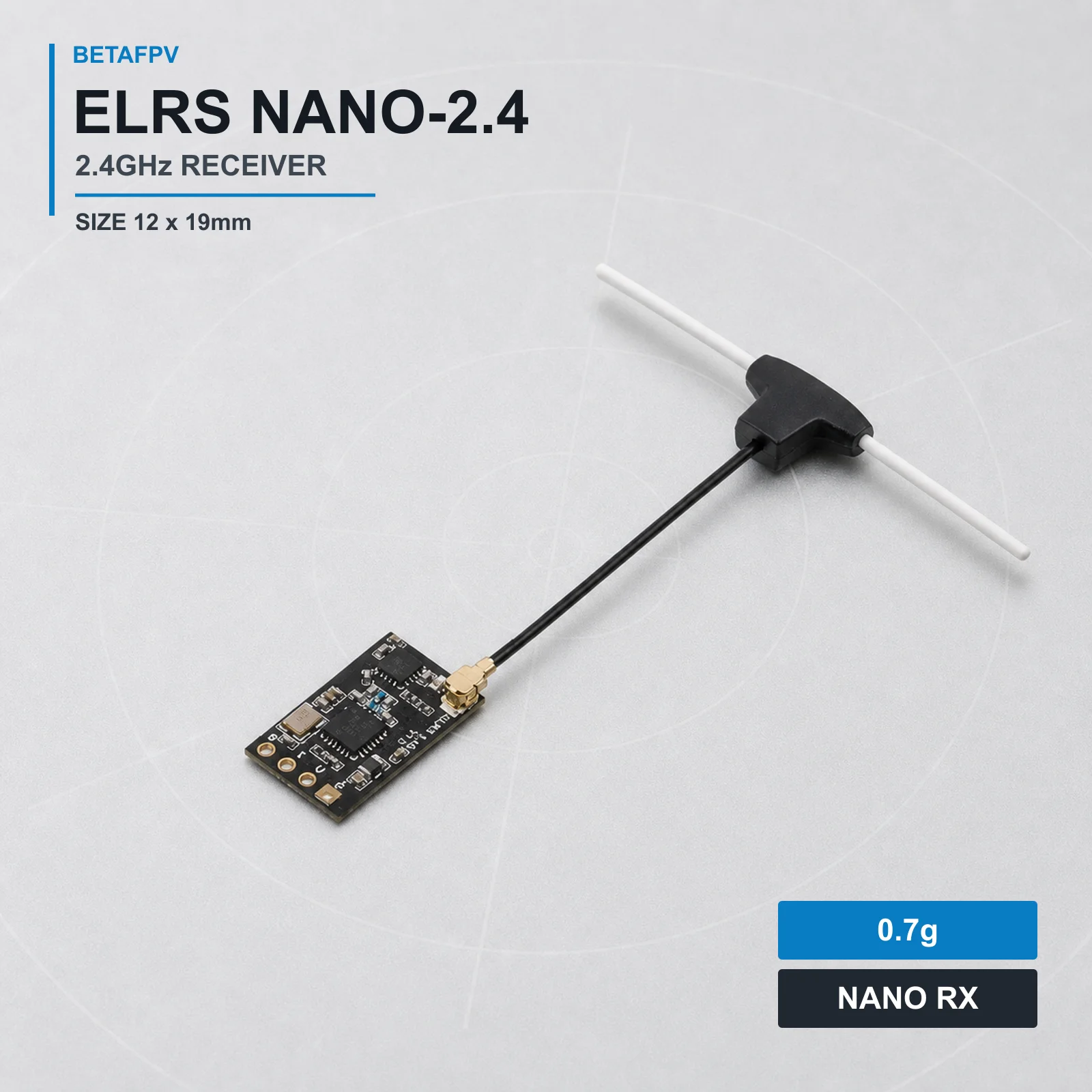 BETAFPV 2400 RX ELRS Nano Receiver 2.4GHz ExpressLRS U.FL T Antenna 100mW Telemetry 5V For FPV RC Quadcopter Parts DIY Build Kit