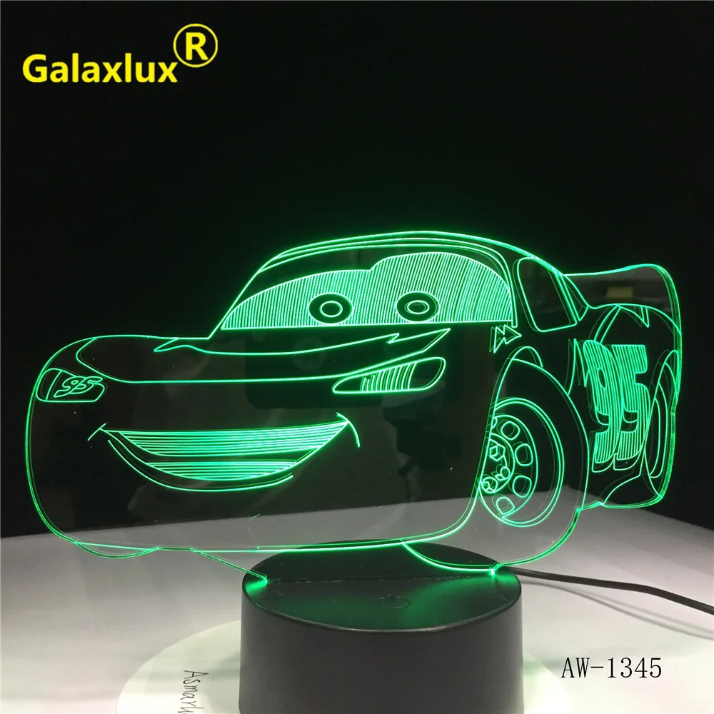 7 Color Change Home Decor Light Cute CartoonLED Car Shape Light USB 3D Luminarias Night Light Baby Sleep Desk Lamp 1345