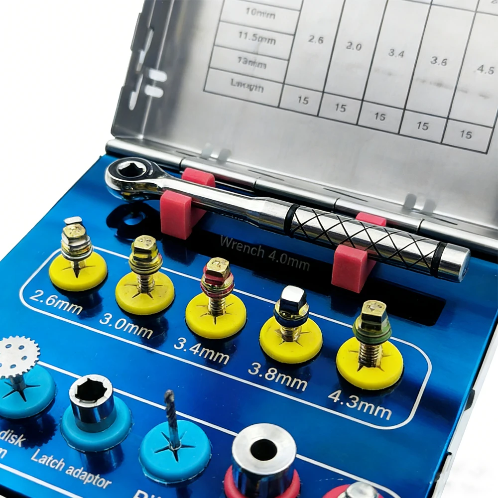 

Dental Bone Expander Kit with Bone Saw Disk Cutter Latch Adapter Pilot Drill for Alveolar Ridge Expansion Implant Surgery