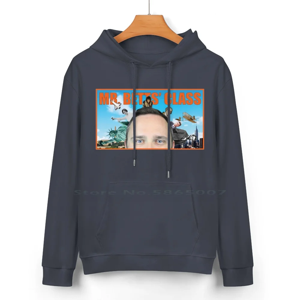 Mr. Betts' Class Official T-Shirt Pure Cotton Hoodie Sweater 24 Colors Mrbettsclass Mr Betts Class History 100% Cotton Hooded