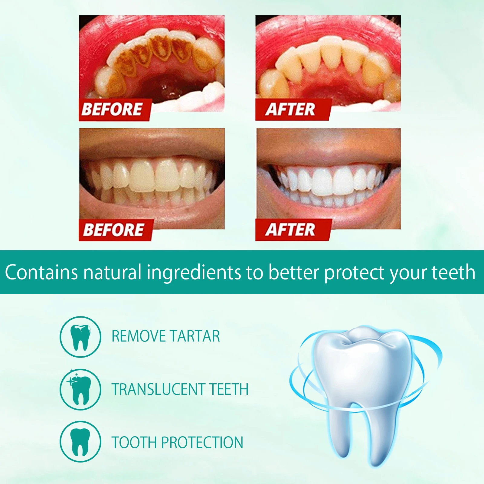 Foam Toothpaste, Fresh Breath and Whitening Toothpaste, Tooth Anti-moth Oral Cleaning, Tooth Stains and Gum Protection