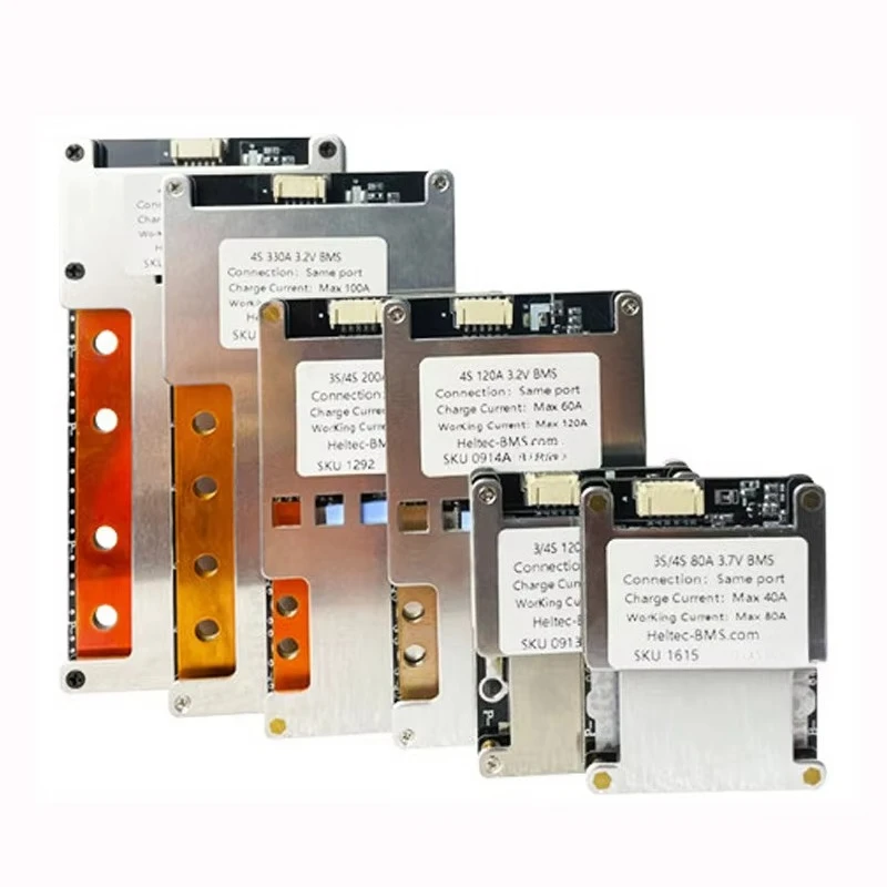 12V 18650 Bms  3S 4S BMS with Balance Li-ion LiFePo4 Battery 80A 100A 120A 160A 200A 300A 380A Battery Protection Board