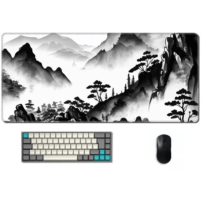 Mountain Serenity Mousepad Xxl Gaming Mats Gamer Table For Pc Laptop Gaming Accessories Xxl Mouse Pad Mausepad Desk Mat Extended