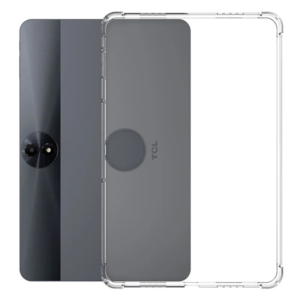 For TCL NxtPaper 11 Plus Case Four Corner Shockproof Clear Tablet TPU Cover - Transparent