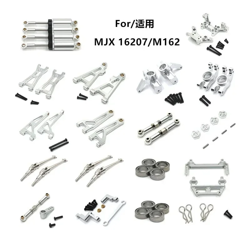 Kit de modification de mise à niveau en métal pour MJX 16207 M162, pièces de voiture RC, tasse de direction, entretoise de coque, amortisseur, suspension, prompt ket