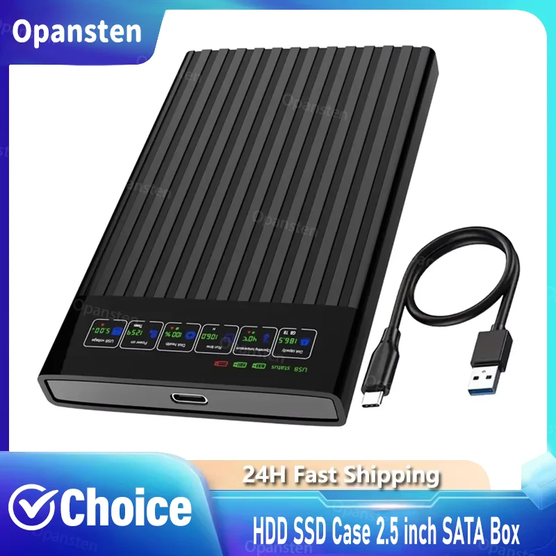 HDD SSD Case 2.5 inch SATA Box USB 3.1 HDD Enclosure 6Gbps Mobile Hard Drive Cases For PC