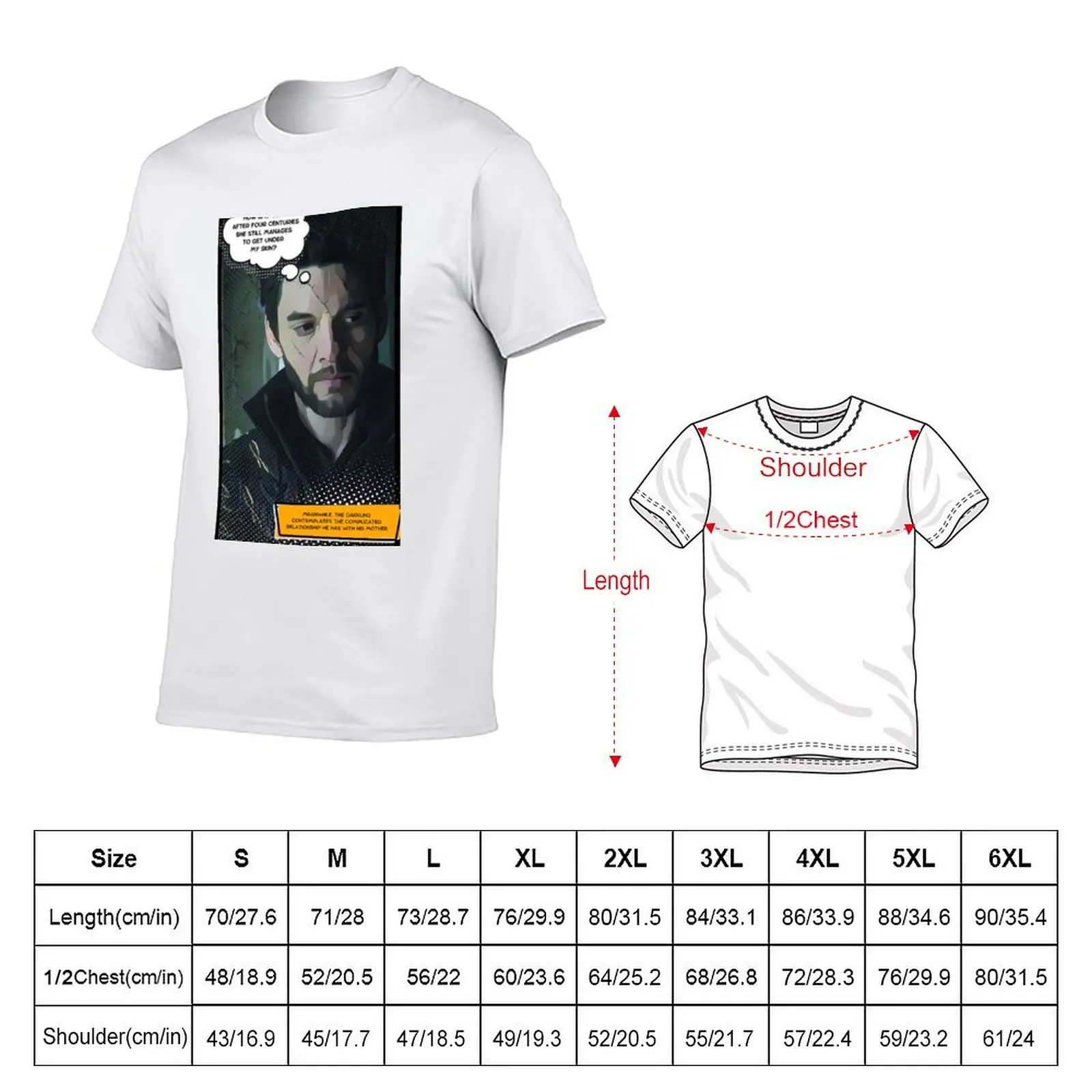 Darkling: Co-Dependency Comic (Ben Barnes) T-Shirt Casual Soft Cotton Short Sleeve Tee