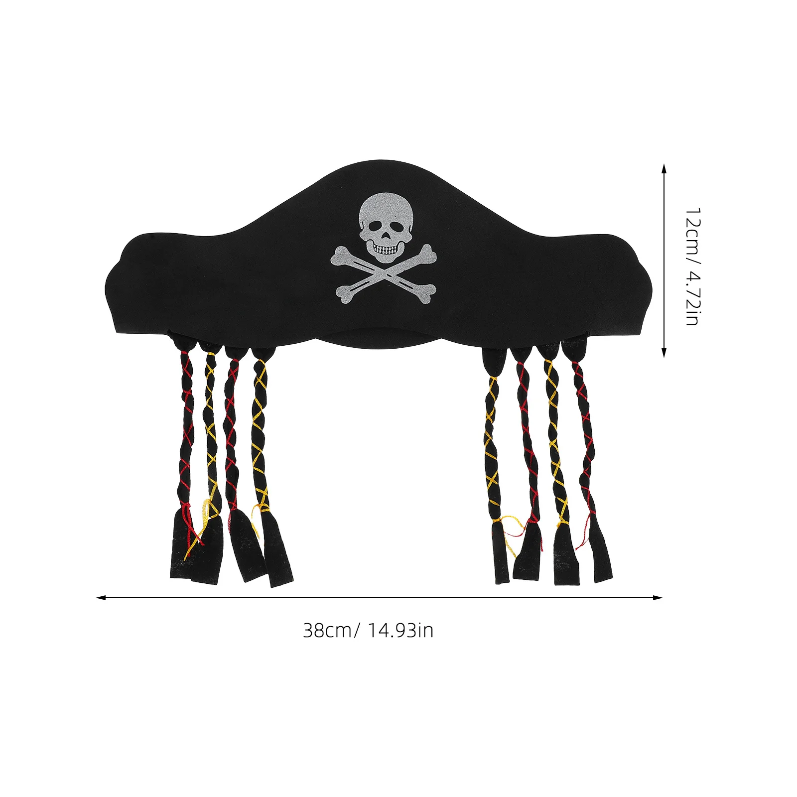 Accessorio per costume da adulto con cappello da pirata per uomini, donne, ragazzi, ragazze, feste di Halloween, costumi cosplay