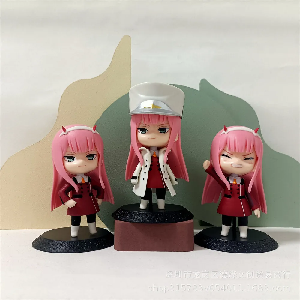 Darling in the FranXX Anime Figure 02 ZERO TWO Kawaii Model Cute Standing New 10CM PVC Static Toys Decoration Lovers Gifts Doll