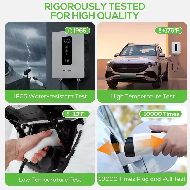 Rfid 30Kw 40Kw Wallbox Ccs2 Level 3 Dc Fast Electrical Car Charger Ip54 100A Wall-Mounted Ev Charging Station