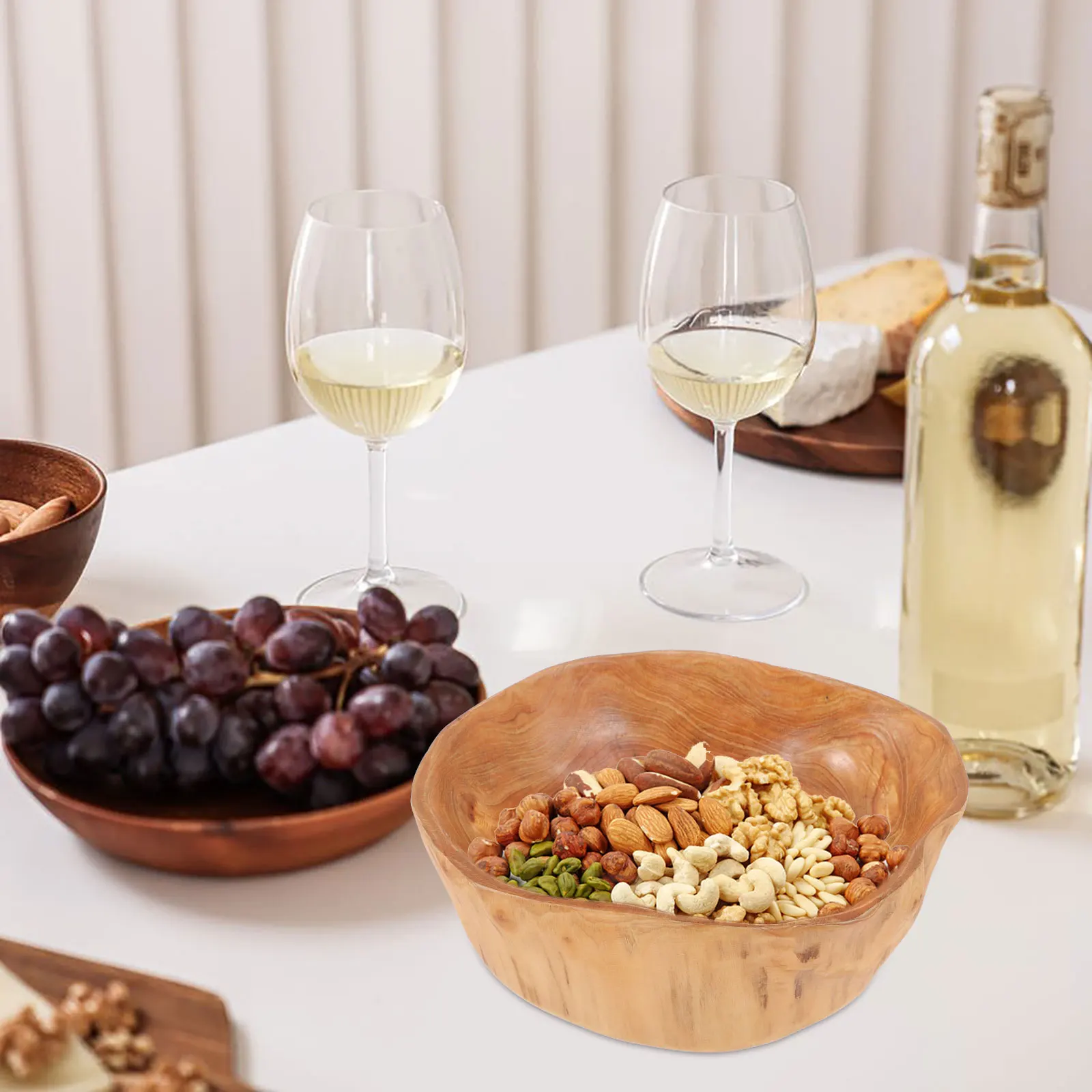 

Бытовая резьба по корню, деревянный поднос с фруктами, тарелка для сервировки закусок из цельного дерева, декоративная посуда, поднос, деревянная миска