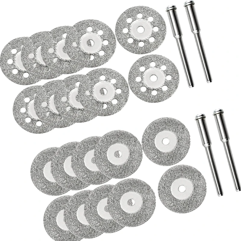 

20peeces Diamonds Disc с 4pcs mandrel для вырезания стеклянного камня и дерева M4yd