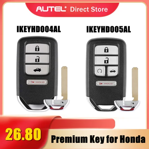 AUTEL MAXIIM IKEY Premium Universal Smart Key for Honda IKEYHD004AL IKEYHD005AL work with KM100 KM100E IM508 IM608PRO 1pcs