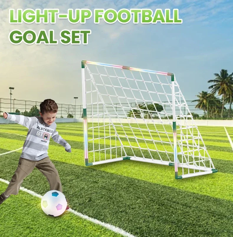 屋内ミニサッカーゴールセット、ポンプ付き、子供用スポーツ、屋外、家庭用ゲーム、おもちゃ、インフレータブル、子供用クリスマスプレゼント