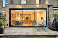 Weatherproof and Heat Insulated Aluminum Glass Sliding Door Triple Track Screen Sliding Doors for Home Villa Large Slide Doors 6