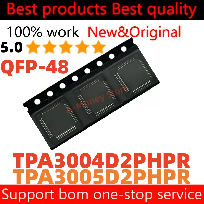 

(5pcs)TPA3005D2 TPA3004D2 TPA3004D2PHPR TPA3005D2PHPR QFP-48