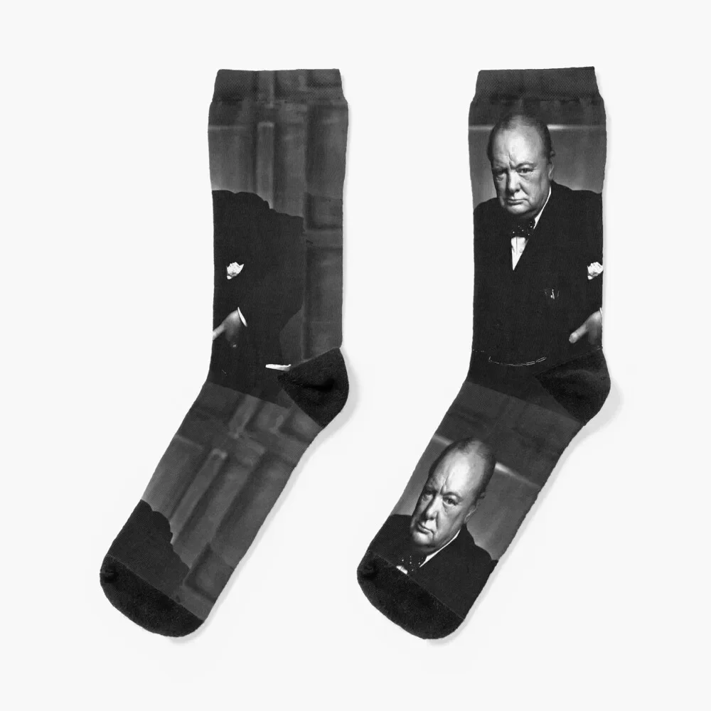 

Мужские и женские носки в стиле ретро Sir Winston Черчилль ростоватый лев от Yousuf Karsh