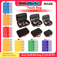 HILDA Large Capacity Tools Bag 3-size Available With Red Edges Tools Waterproof Tool Bags Electrician Hardware Tools Bag