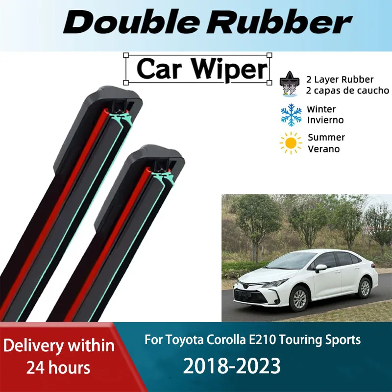 

Wiper Front Wiper Blades For Toyota Corolla E210 Touring Sports 2018 2019 2020 2021 2022 2023 2PCS Accessories