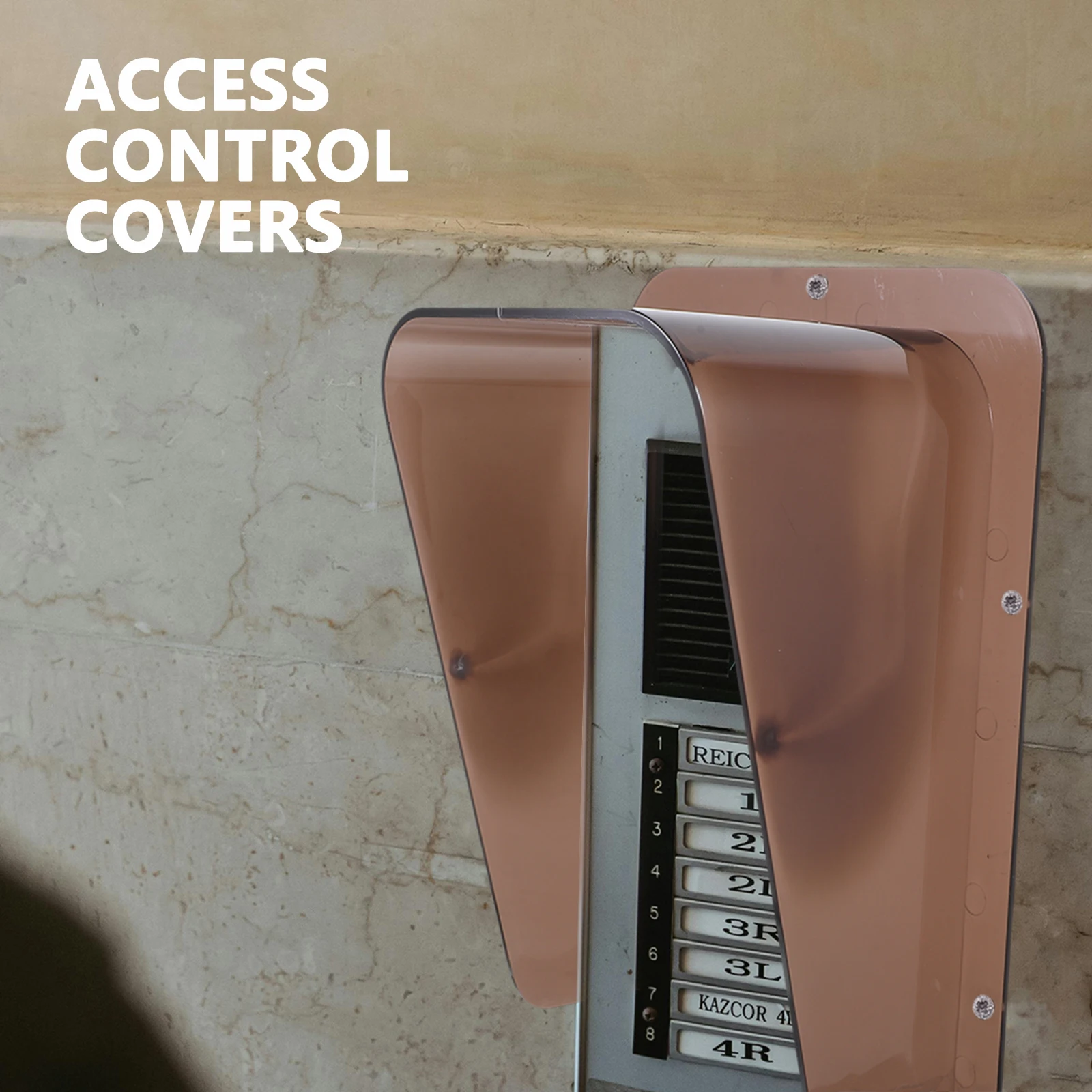 Outdoor Doorbell Cover Weatherproof Access Control Machine Protective Cover for Multipurpose Use Rainproof Guard for Small