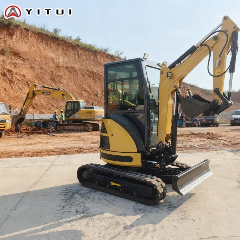 حفارة صغيرة مخصصة متعددة الوظائف 3.5 طن |   حفار هيدروليكي مدمج لبناء الحدائق واستخدام المزرعة