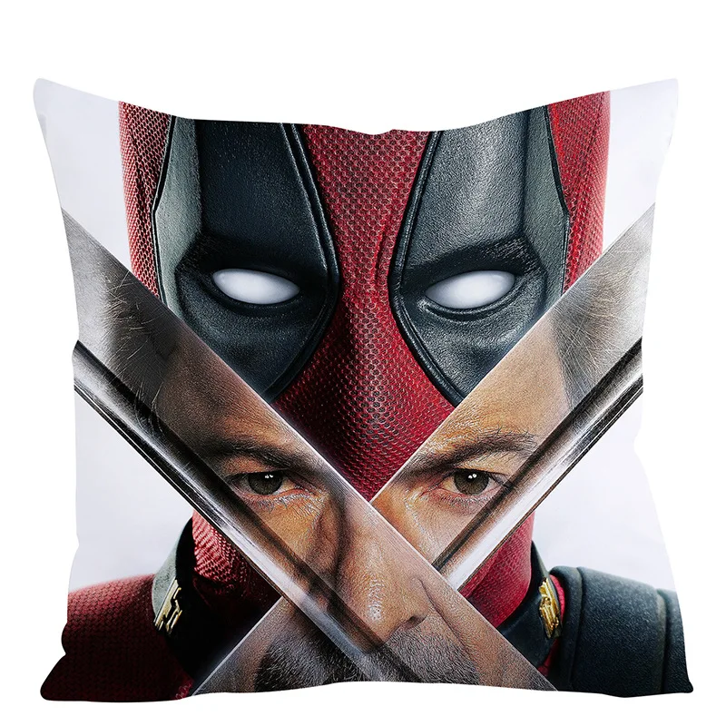 Federe per letto per cuscini 45 x4 5 fodera per cuscino DEADPOOL & WOLVERINE divano cuscino decorativo decorazioni per la casa federa 40*40 Hyunjin