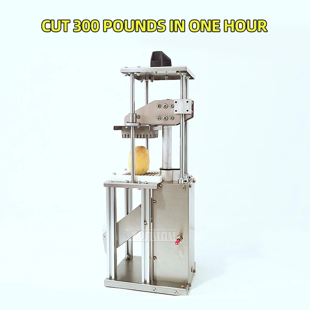 Коммерческая машина для измельчения овощей, резак для картофельных полосок, вертикальная машина для резки из нержавеющей стали, процессор для картофеля фри