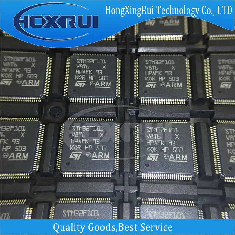 Microcontrolador MCU de 32 bits, BRAÇO Cortex-M3, Chip Flash, 36MHz, 64KB RAM, 10KB, LQFP-100, STM32F101, V8T6, LQFP-100