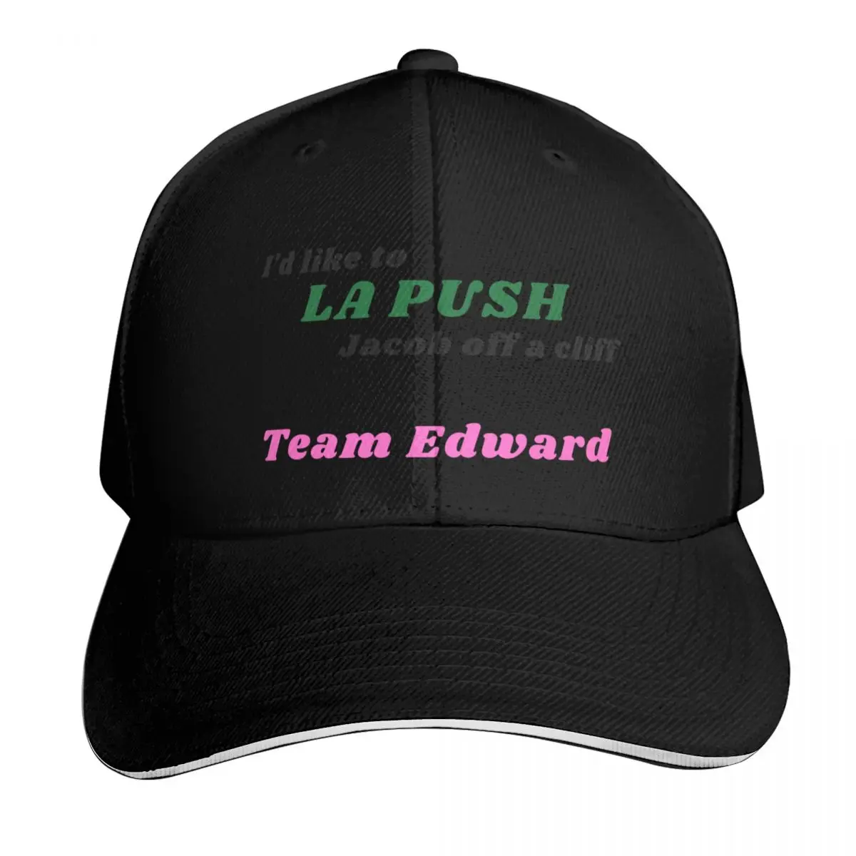 I'd like to LA PUSH Jacob off a cliff. Team Edward Baseball Cap Men Women Casual Summer Sport Sun Cap