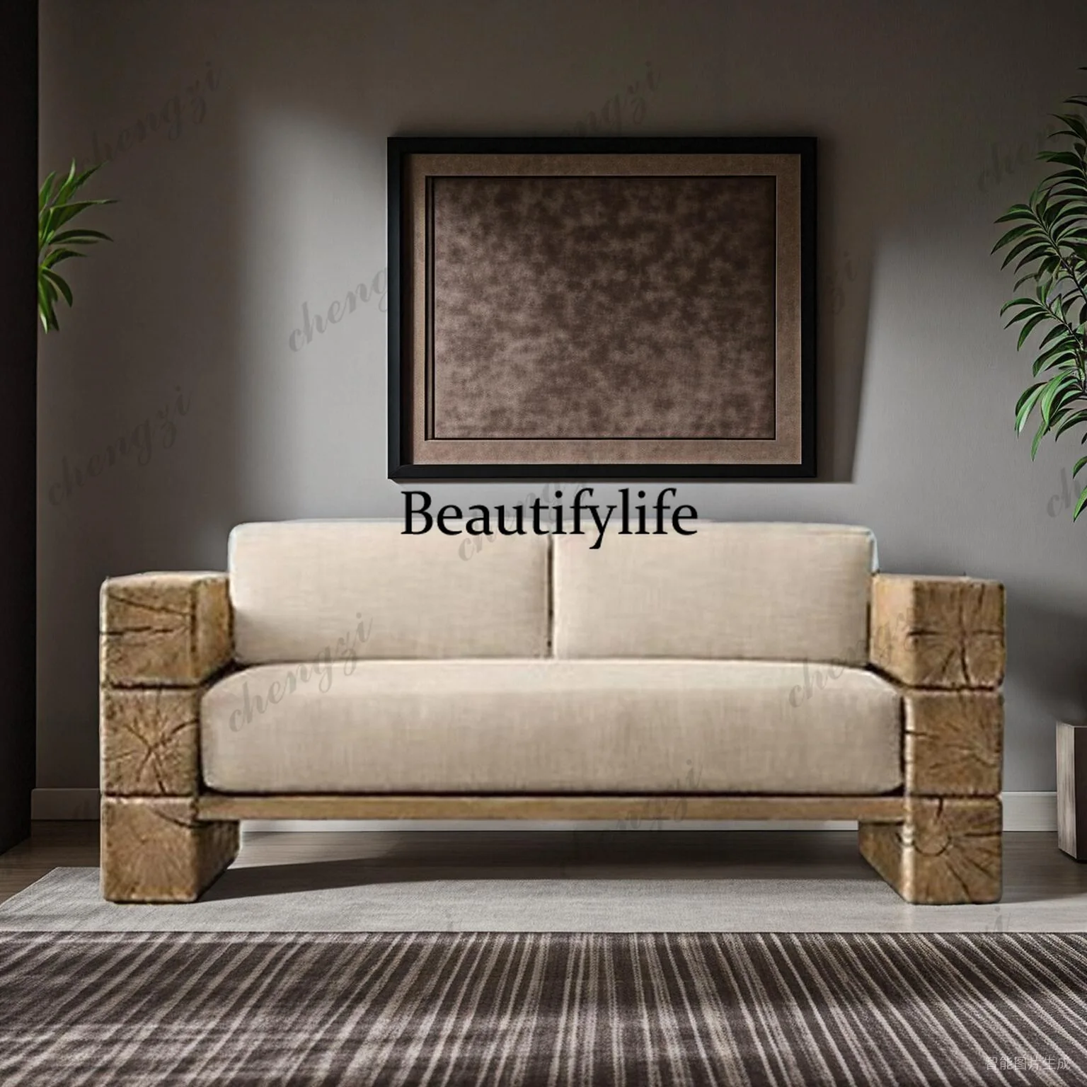

K182 Solid wood sofa, antique style sofa chair, casual sofa chair, b&b single sofa