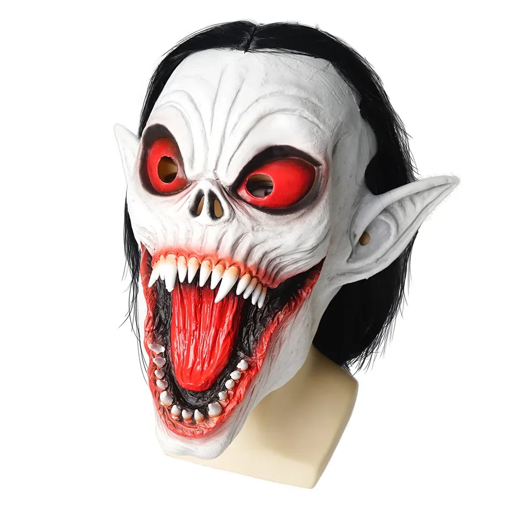 Vampire costume headgear Mobius half-body mask Europe and the United States Halloween scary cosplay latex mask