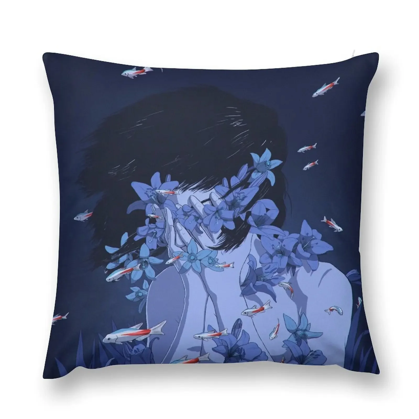 

Perfect Blue Throw Pillow Couch Cushions Room decorating items christmas ornaments 2025 pillow