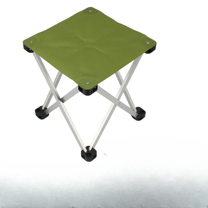 

Portable Folding Camping Chair Foldable Stool Black Small Aluminum Oxford Seat Outdoor for Fishing hiking Travel