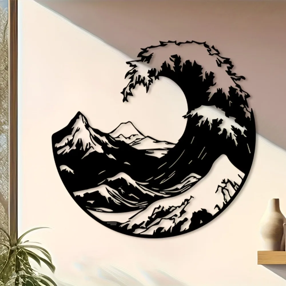 1pc Retro Iron Compass Wall Art, Maritime Home Decor, Powder Coated Hooks for Hanging, Nautical Gift