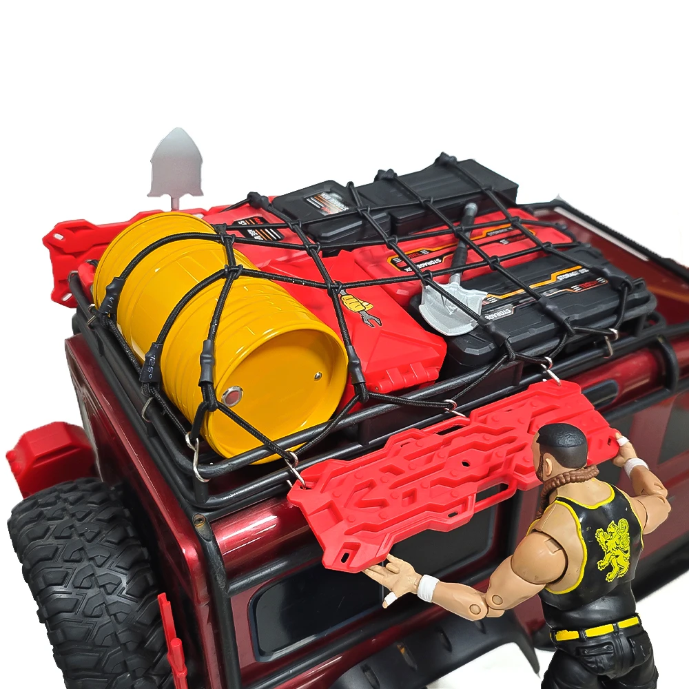 Kunststoff Gepäck Aufbewahrungsbox Dekoration Werkzeugkasten für 1/10 Rc Crawler Axial Scx10 90046 Traxxas Trx4 Trx6 Redcat Rgt Yikong Rc4wd – Detail 14
