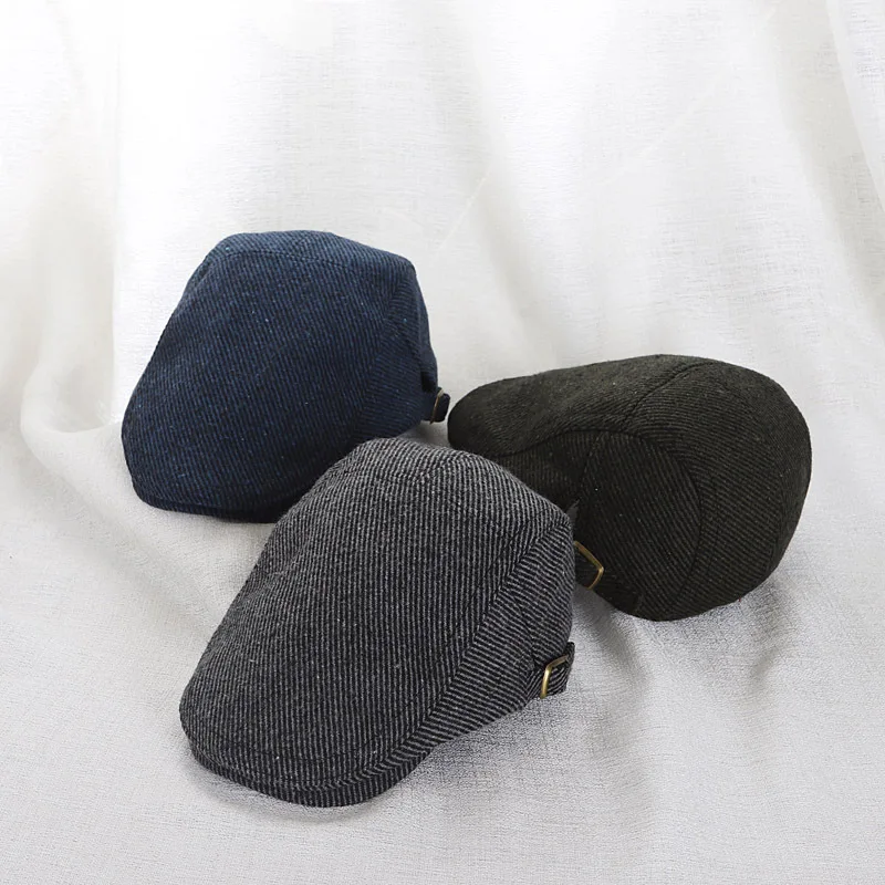 Wool Kids Beret Hat Vintage Autumn Winter Baby Cap for Girls Boys Accessories Children Hats Adjustable Kids Cap 2-9Y