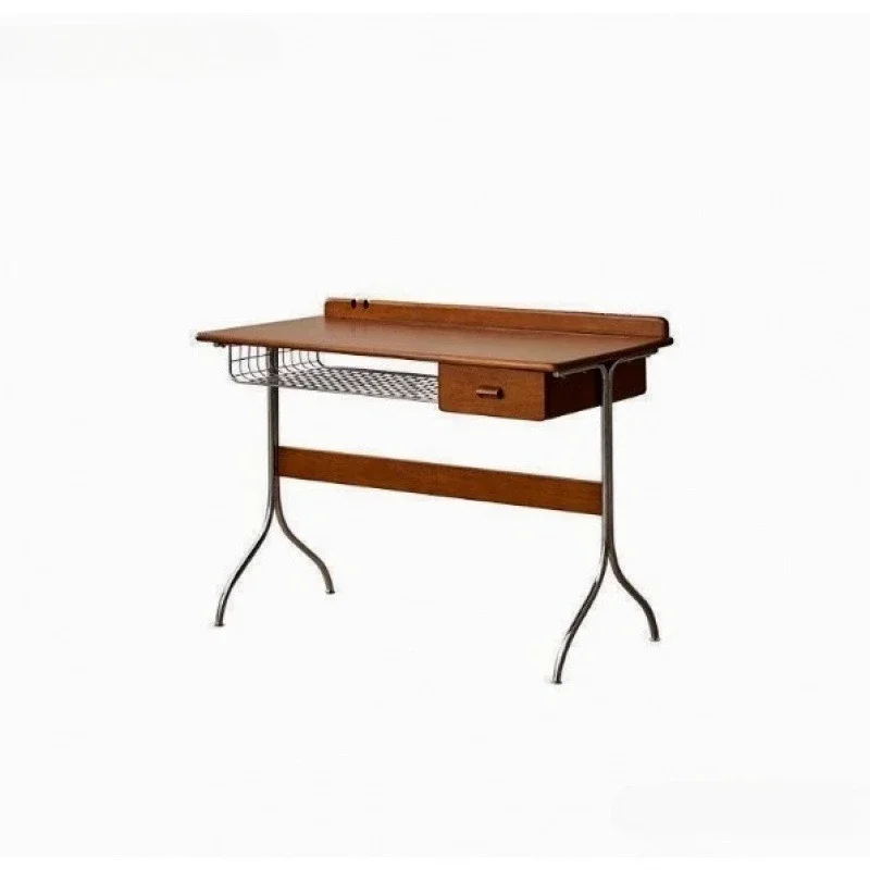 Simple modern medieval style solid wood study desk dining table study table bedroom computer table living room