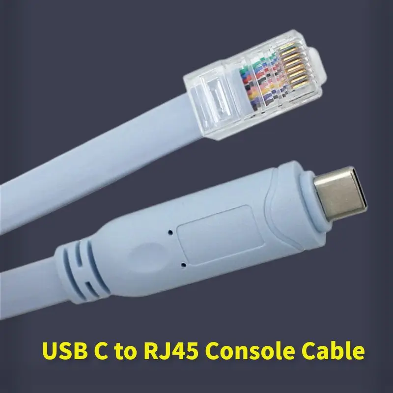 USB C Rj45 Cable Console Cables USBC To RJ 45 Extension Cabo RS232 FTDI Original Imported Chip For Cisco Router Switch Line