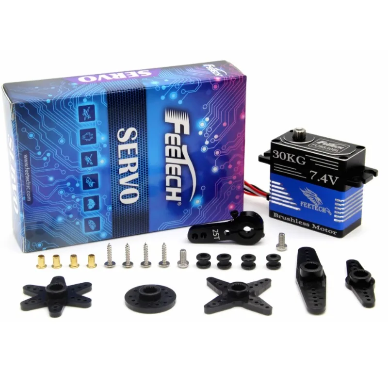 30Kg.cm UAVCAN Bus Servo protocolo de Control 7,4 V 120RPM engranaje de titanio Motor sin escobillas IP66 Servo Digital impermeable 180 RC Servo