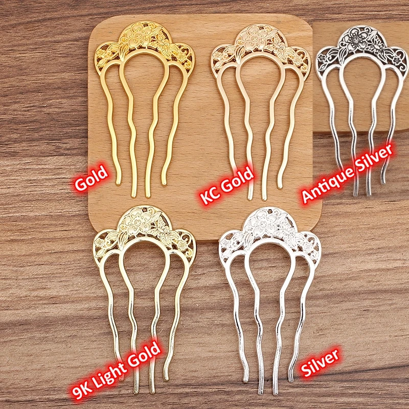 Bahan Dasar Sisir Rambut Kosong dari Paduan BoYuTe Gaya Vintage Aksesoris Perhiasan DIY Bahan Buatan Tangan Grosir