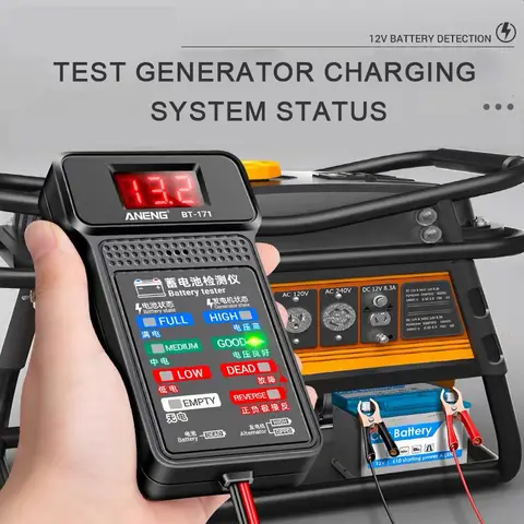BT-171 배터리 테스터 모니터 패널 게이지-배터리 상태 표시기 12V 자동차 전기 수량 감지기 진단 도구