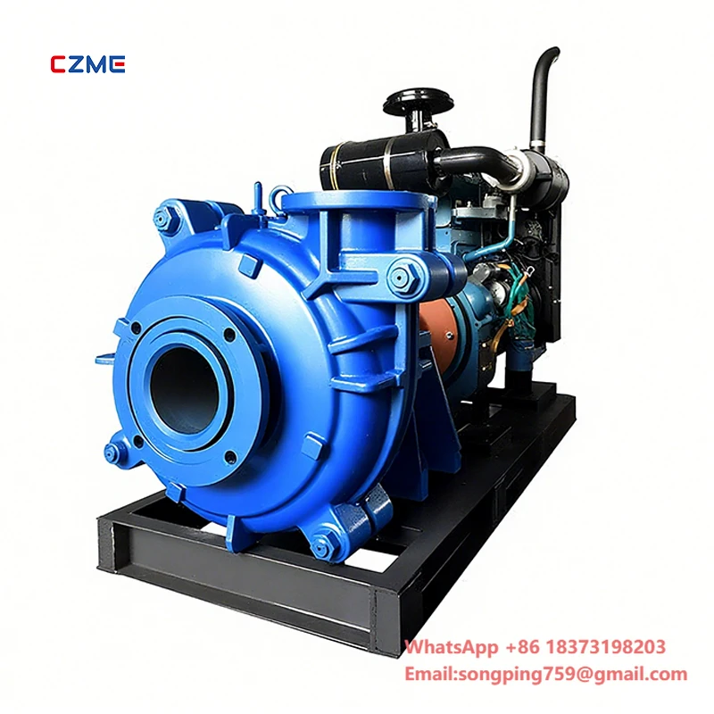 

CZME Engine Driven Slurry Pump 25mm Variable Speed 4" Die sel Engine Sludge River Sand Suction Dredge Pump