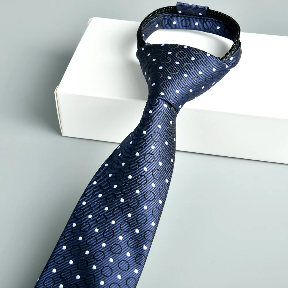 

Men's Casual Slim Fit Plaid Necktie 5.5cm Width striped Korean Style 1200 Stitch Zipper for Women