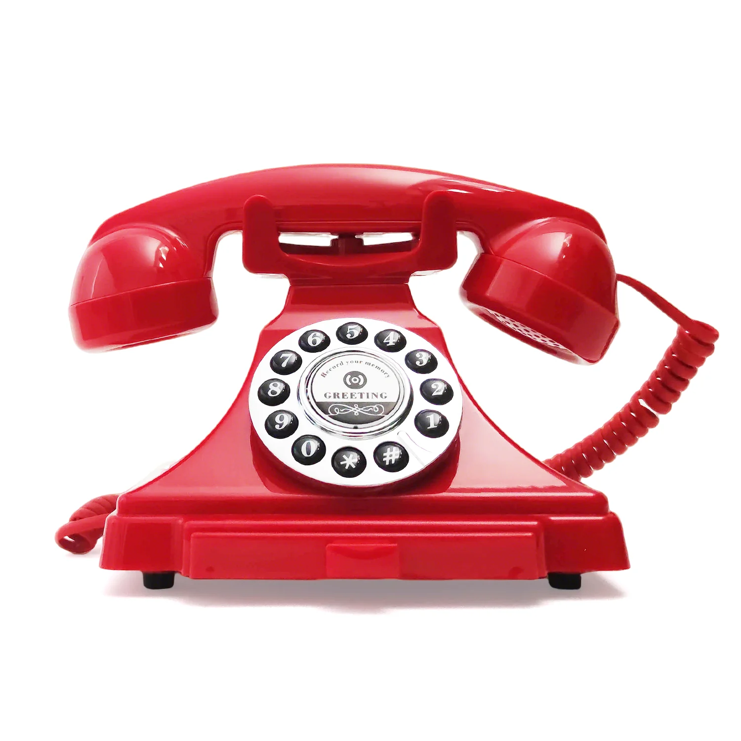 Hochzeits-Audiobuch für Gäste – Retro-Drehscheibentelefon im antiken Stil – Audio-Buch-Telefon – Sprachaufnahmegerät für Hochzeitsfeier – Detail 9