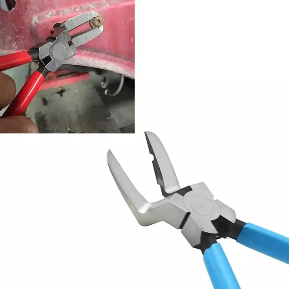 

Reinforced Car Clip Pliers Plastic Rivet Removal Tool Interior Pry Bar Angled Nose Door Pane Non-Damage Auto Repair Hand Tool