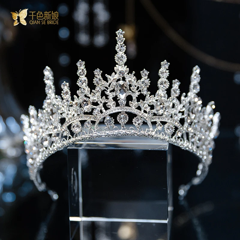 

CC Wedding Crowns Women Accessories Bridal Headbands Engagement Hair Ornaments 100% Handmade Trendy Pageant Diadems Gifts QS13
